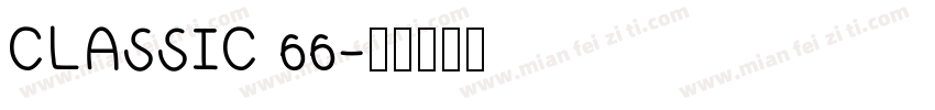CLASSIC 66字体转换